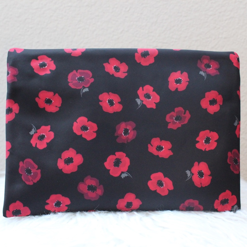 Kate Spade Clutch Pouch Red Floral Bag - Picture 6 of 8